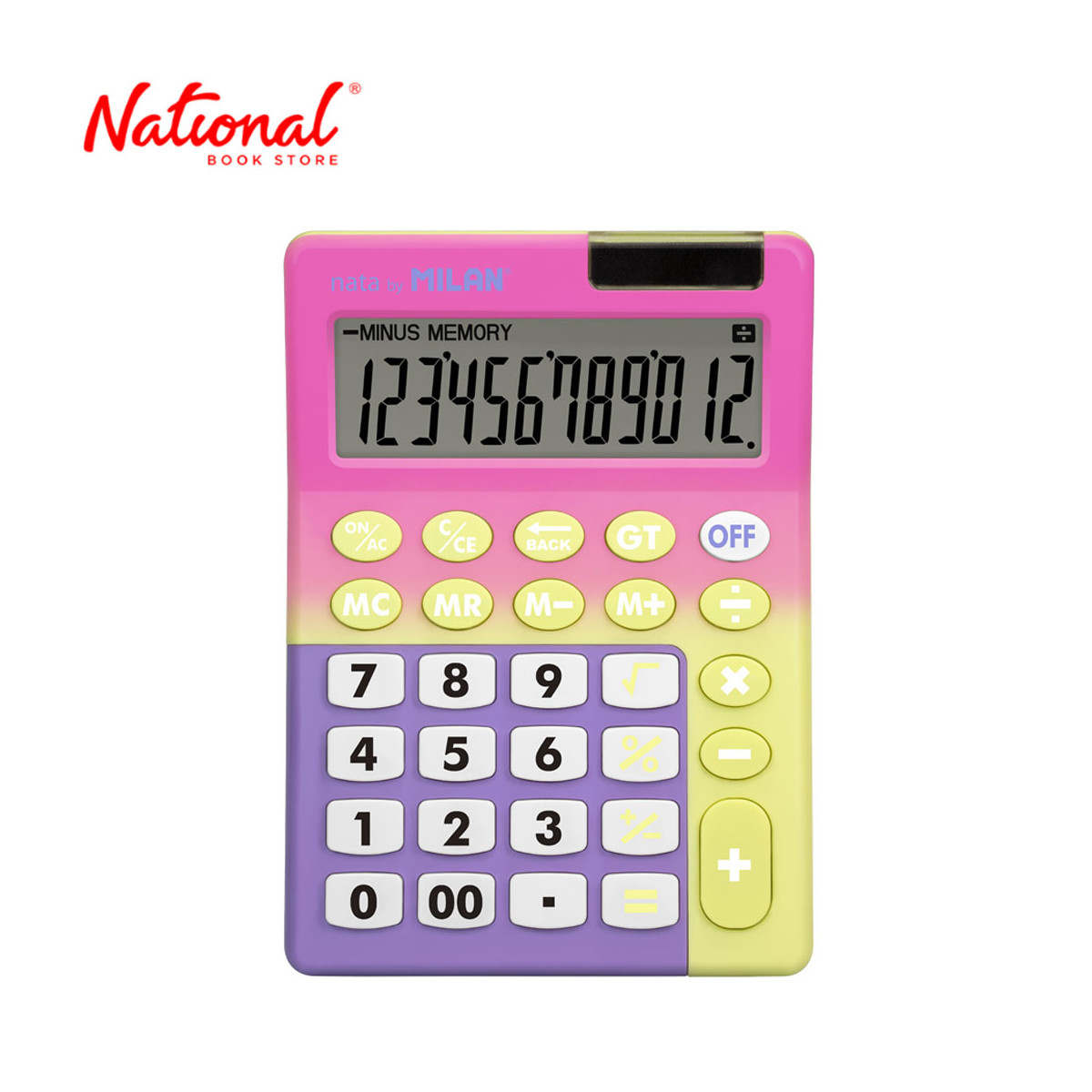 Milan Desktop Calculators 151812SNPR Sunset Pink 12 Digits - Office Equipment