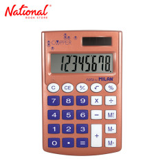 Milan Handheld Calculator 151008CPB Copper 8 Digits -...
