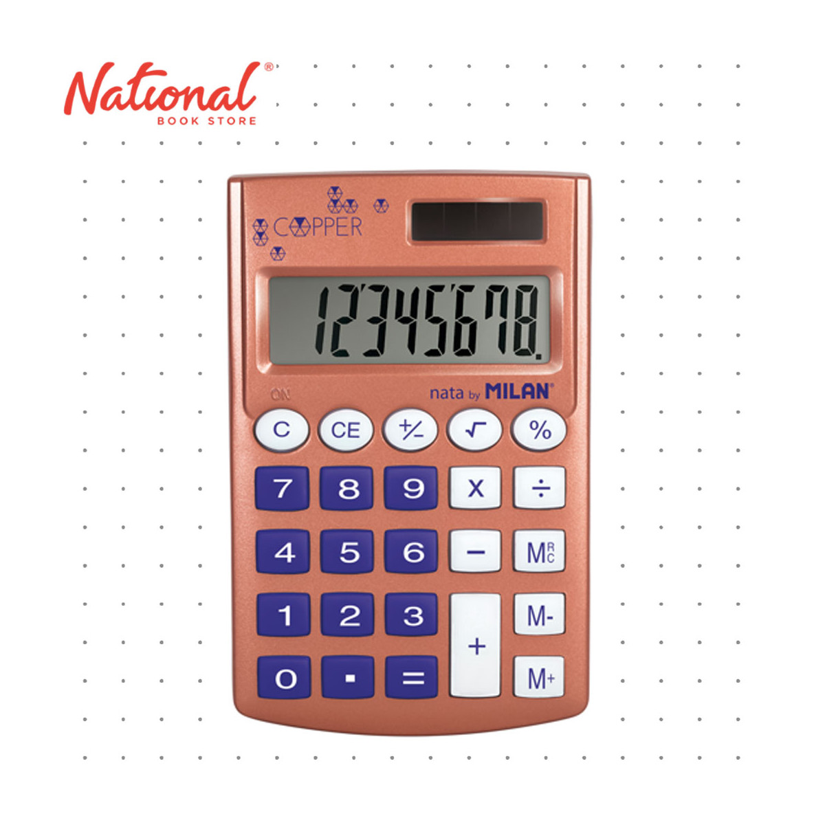 Calculator　Copper　Office　Handheld　Digits　151008CPB　Milan　Equipment