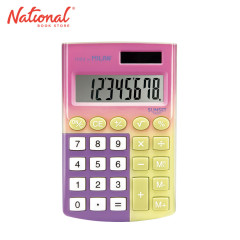 Milan Handheld Calculator 151008SNPR Sunset Pink 8 Digits...