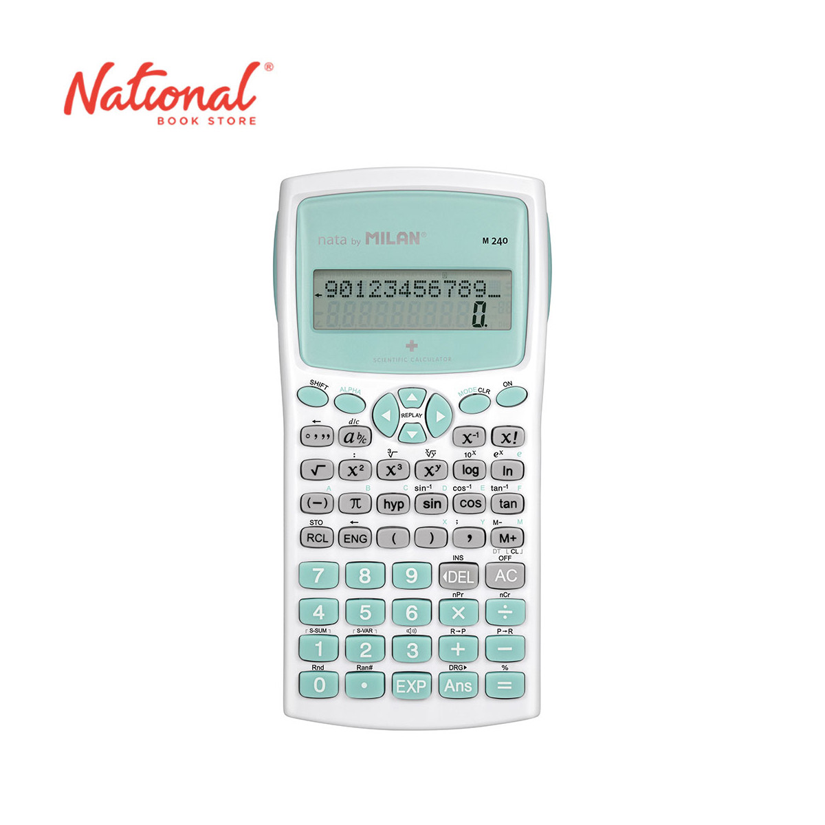 Milan Scientific Calculators 159110IBGGR Green 240 Functions - School & Office Equipment