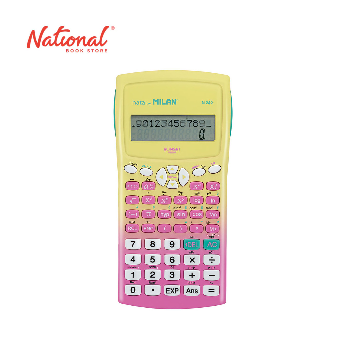 Milan Scientific Calculators 159110SNP Sunset Pink 240 Functions - School & Office Equipment
