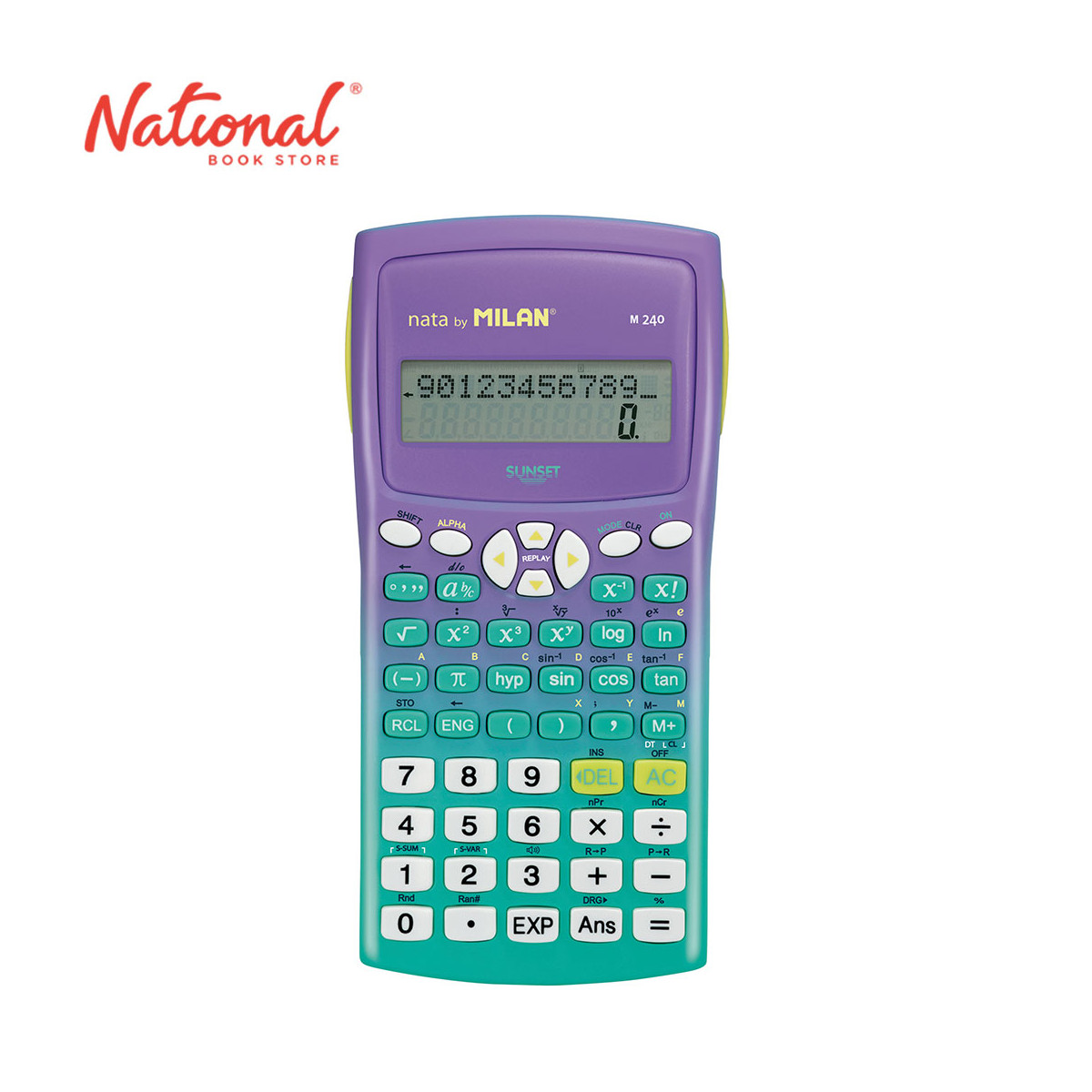 Milan Scientific Calculators 159110SNPR Sunset Purple 240 Functions - School & Office Equipment