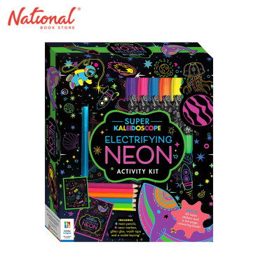 Super Kaleidoscope Activity Kit: Electrifying Neon - Trade Paperback - Activity Books for Kids