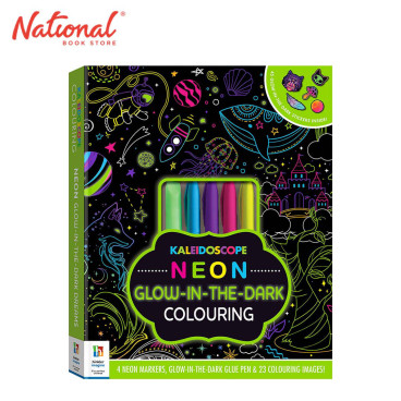 Kaleidoscope Colouring Kit: Neon Glow In The Dark Dreams - Trade Paperback - Activity Books for Kids