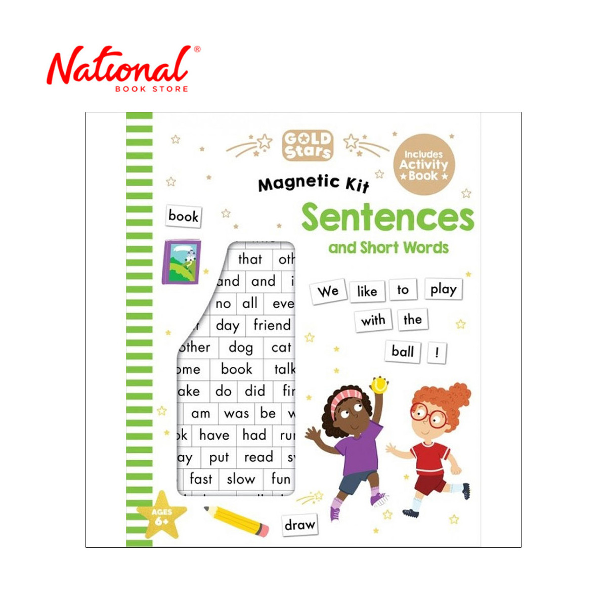 Gold Stars Volume 2: Sentences And Short Words - Trade Paperback - Books for Kids - Preschool