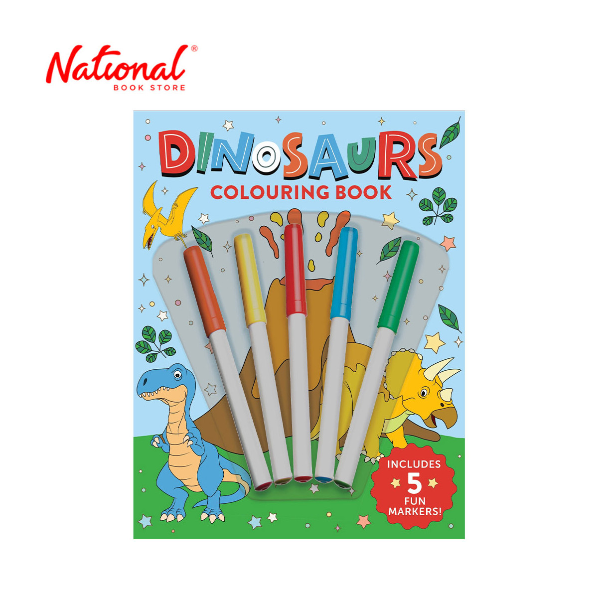Colour Fun Dinosaurs - Trade Paperback - Activity Books for Kids
