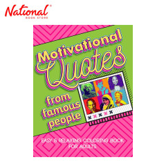 Motivational Quotes From Famous People Coloring Book For Adults - Trade Paperback - Art Books