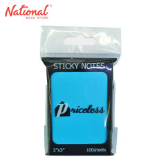 Priceless Sticky Notes Neon Blue - School & Office Supplies