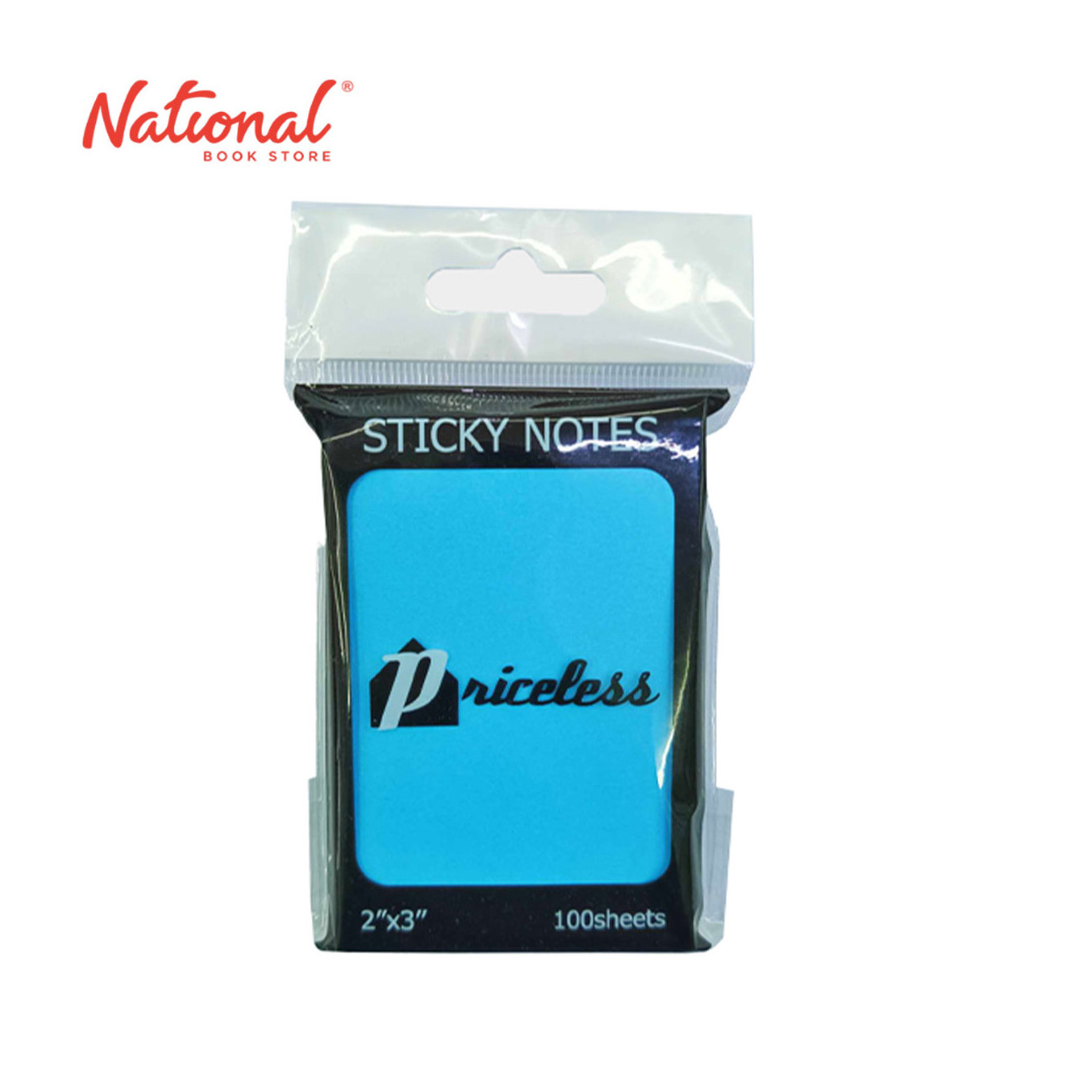 Priceless Sticky Notes Neon Blue - School & Office Supplies