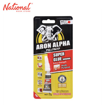 Aron Alpha Tube Instant Super Glue Gel Original Extra Strength 3g - School Supplies - Adhesives