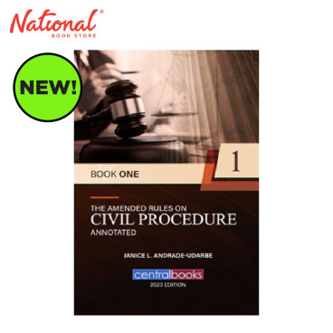 *PRE-ORDER* The Amended Rules on Civil Procedure Annotated Book 1 by Judge Janice L. Andrade-Udarbe - Hardcover - Law Book