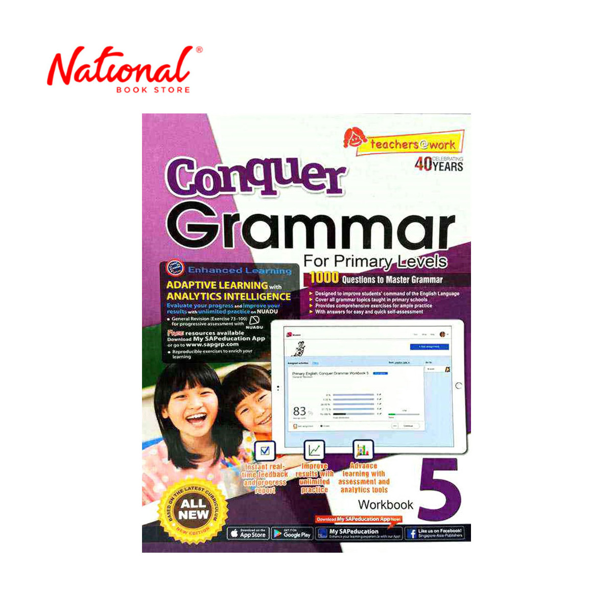 Conquer: Grammar for Primary Levels Workbook 5 by J. Lee - Trade Paperback - Elementary Books