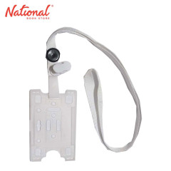 Lanyard With ID Protector Vertical White 91mmx59mm -...