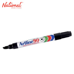 Artline EK90 Permanent Marker Black Chisel - Writing Supplies - School & Office Supplies