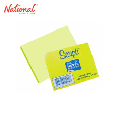 SCRIPTI STICKY NOTE NO. 15200 1.5X2 GN 100S 4COLORS...
