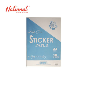 ELIT STICKER PAPER GLOSSY A4 GLOSSY 10SHEETS