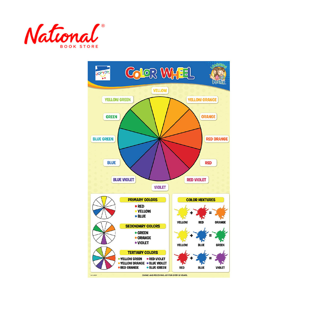 Color Wheel Poster (ET-451) by JC Lucas Creative Prods. Inc. - Academic - Elementary - Visual Aids
