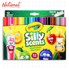 Crayola Silly Scents Washable Marker Set Of 12 588199 Chisel Tip - Arts & Crafts Supplies