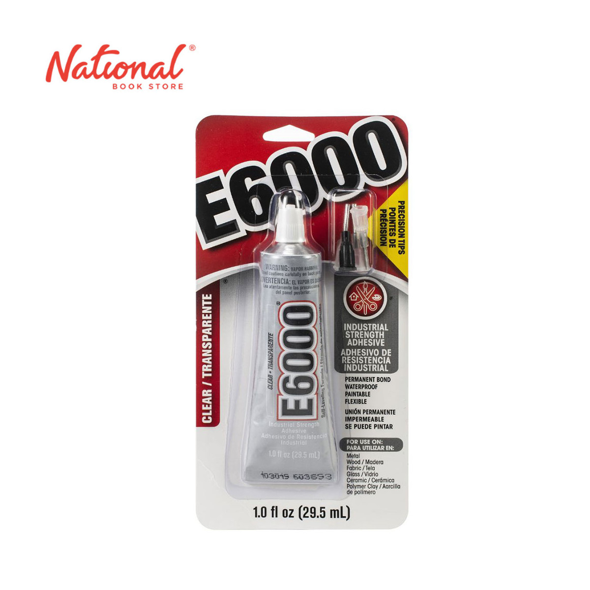 E6000 Multi-Purpose Adhesive Industrial Strength with Precision Tip ART-E6000 1oz - School & Office