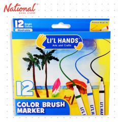 Li'l Hands Brush Pens 12 Colors Washable Marker - Arts & Crafts - School Supplies