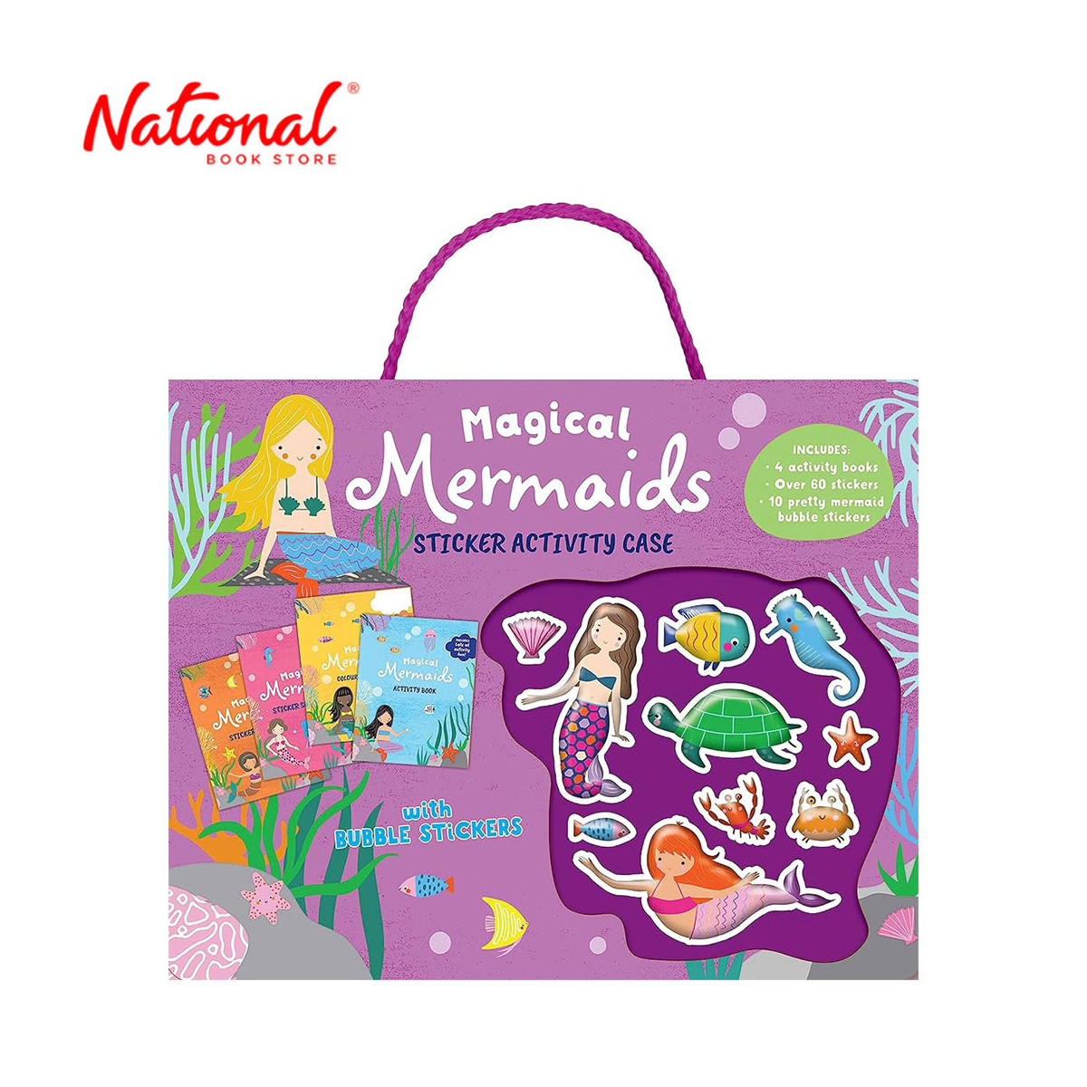 Magical Mermaids Activity Case With Bubble Stickers by Lake Press - Hardcover - Children's - Hobbies