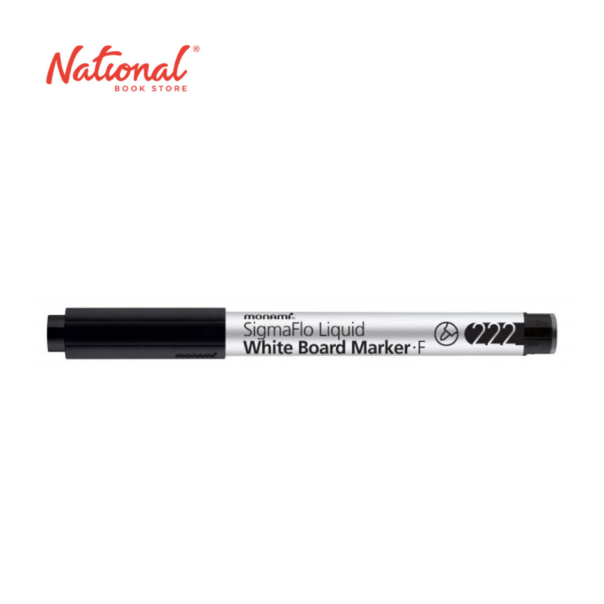Monami Whiteboard Marker Liquid Ink Black Fine 222 - Writing Supplies - School & Office Supplies