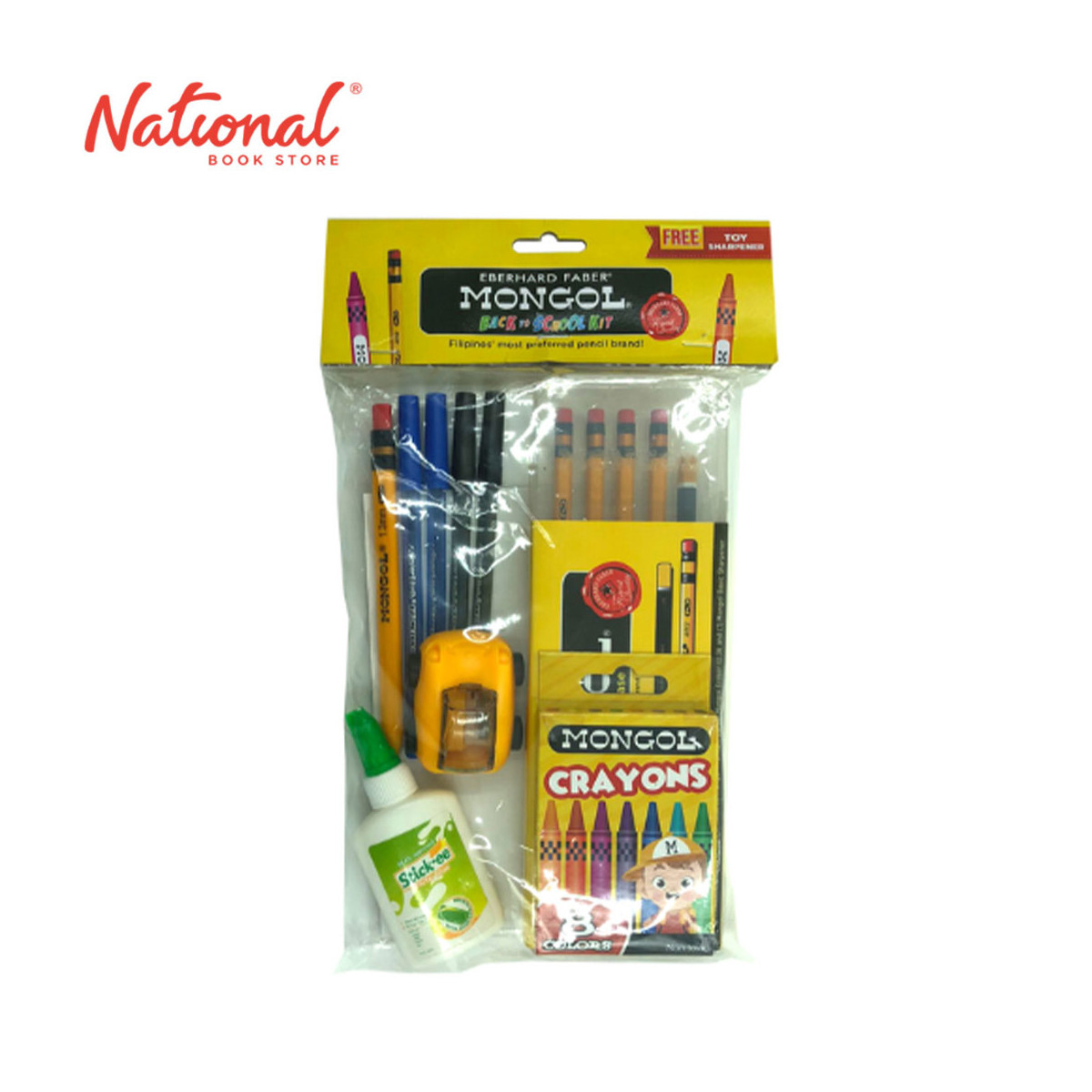 Mongol Back-to-School Kit with Free Toy Sharpener - Writing Supplies - School Supplies
