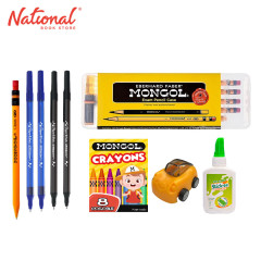 Mongol Back-to-School Kit with Free Toy Sharpener - Writing Supplies - School Supplies