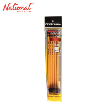 Mongol Pencil with Twin Sharpener 5 Pieces - Writing Supplies - Back to School Supplies