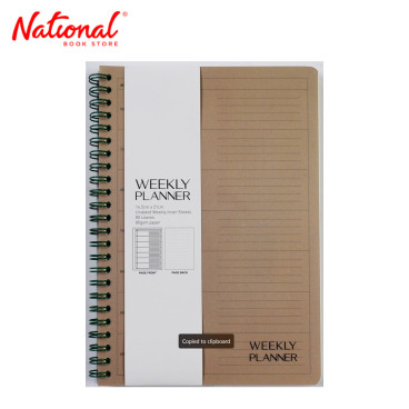 Premiere Undated Planner 14.5x 21 cm 80 Leaves 80gsm Soft Shadow - Paper Supplies - Gift Items