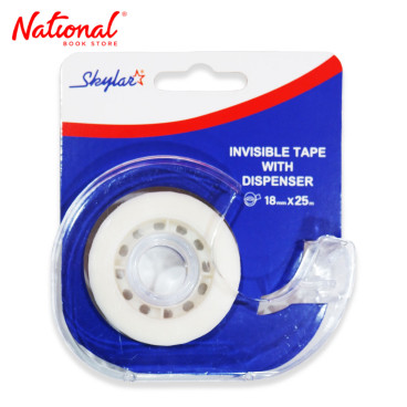 Skylar Invisible Tape 18mmx25m with Dispenser IVT18- 25D - School & Office Essentials
