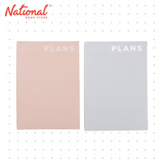 Undated Week to View Planner PU Soft Cover Blue/Pink Pastel - Paper Supplies - Gift Items