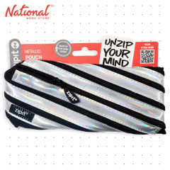 Zipit Metallic Pouch ZMT-2 Plain Silver - Cases & Pouches - Gift Items for Kids