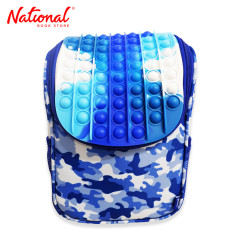 Zipit Mini Backpack ZPMB-3 Blue Camo Zip and Pop - Backpacks - Gift Items for Kids