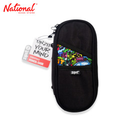 Zipit Pencil Case With Loops ZRPP4 Black and Doodle...