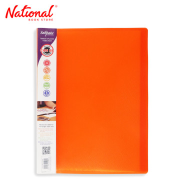 Snopake Clearbook Fixed 15808OR A4 24 sheets with Insert Label - School & Office Supplies