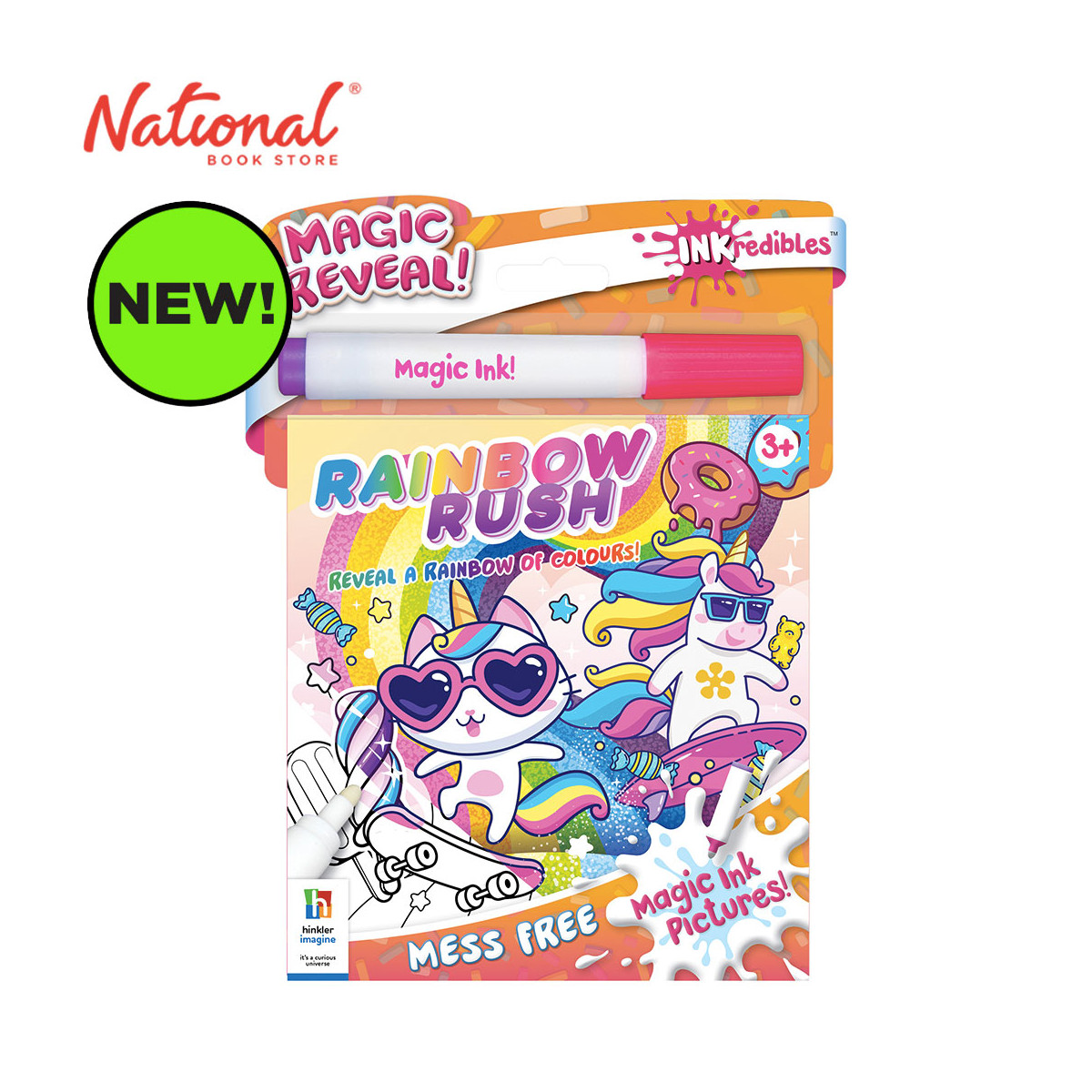 Magic Reveal: Rainbow Rush Magic Ink - Trade Paperback - Activity Book for Kids