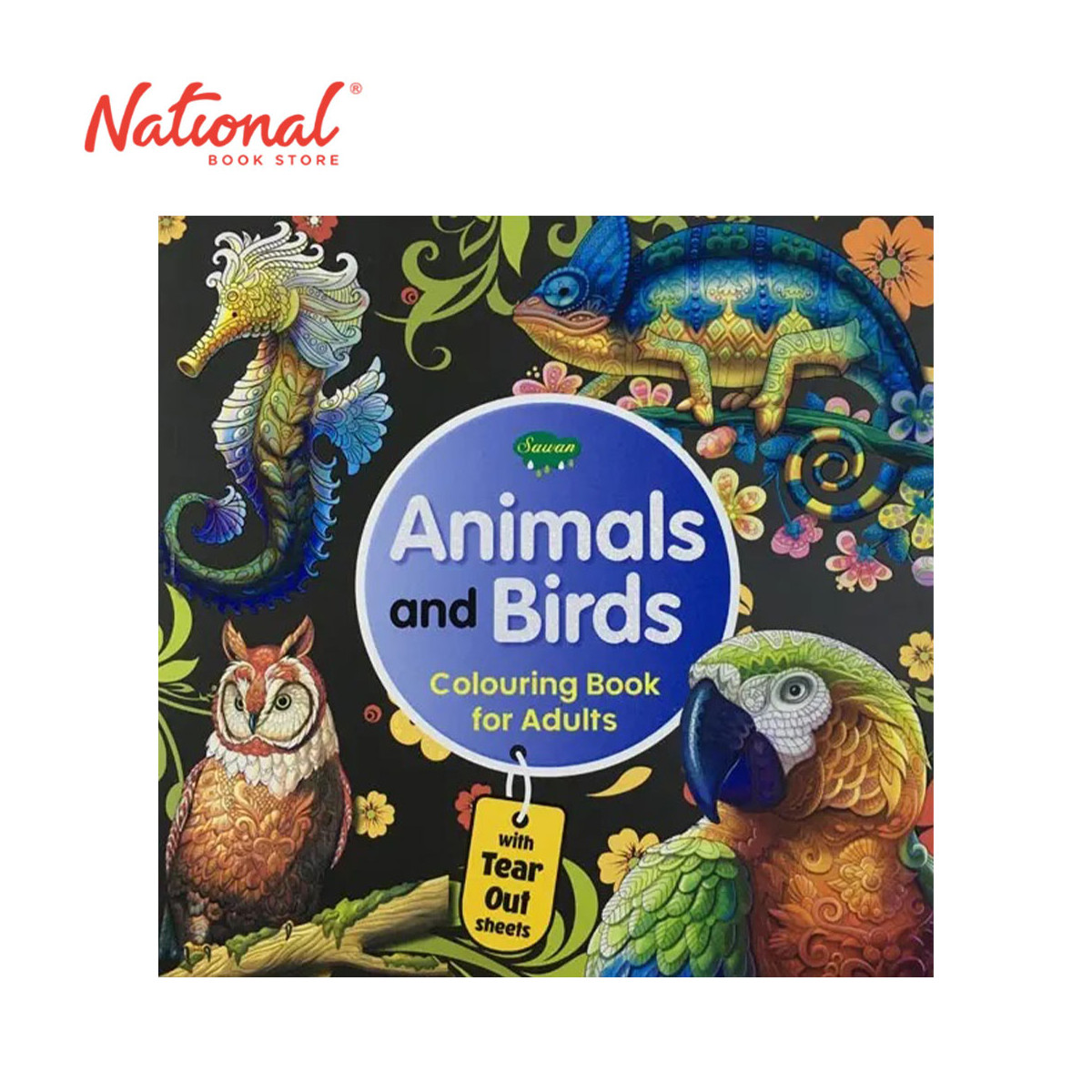 Animals And Birds Colouring Book For Adults -- Trade Paperback - Lifestyle