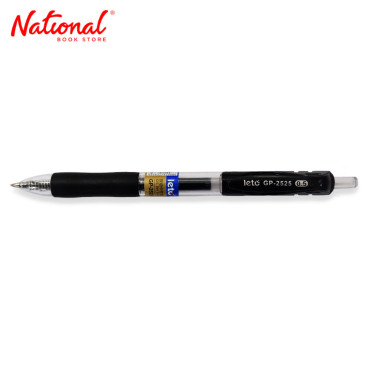 Leto Gel Pen Retractable Black 0.5mm GP-2525 - School & Office - Writing Supplies