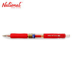 Leto Gel Pen Retractable Red 0.5mm GP-2525 - School &...