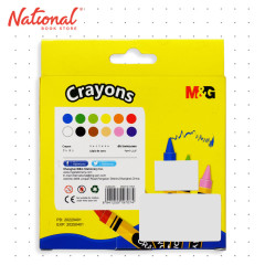 M&G Classic Wax Crayons AGMx4225 12 Colors - Arts & Crafts Supplies