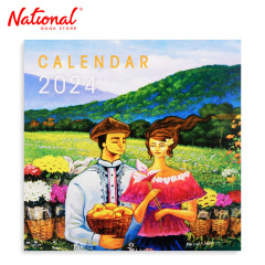 Kiseki 2024 Wall Calendar 15x15 inches Paintings by Filipino Artists - School Supplies