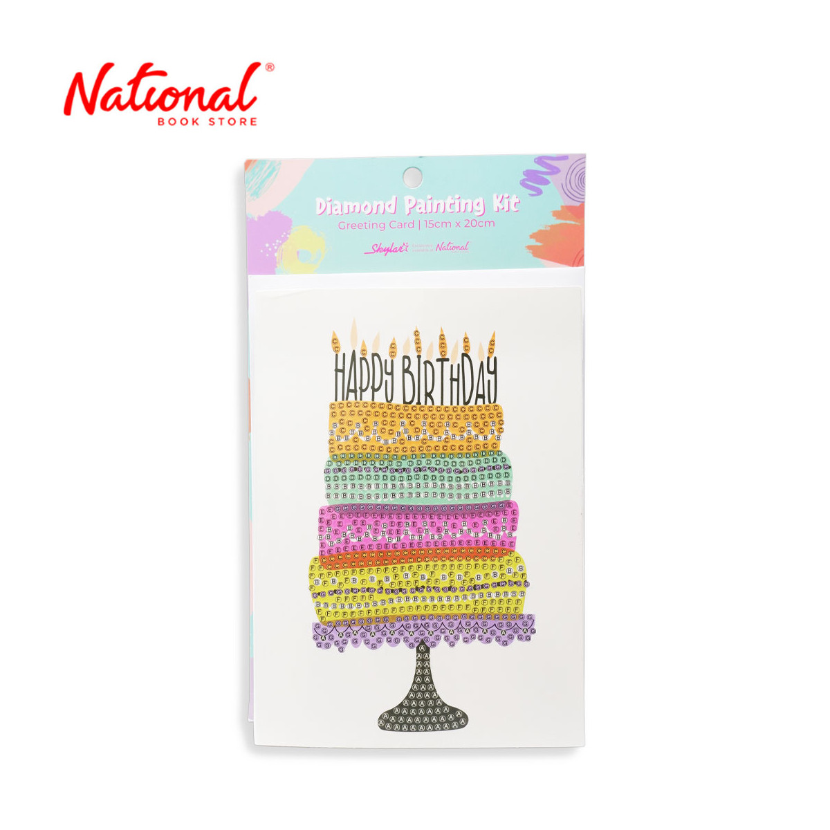 Skylar Diamond Painting - Greeting Card Kit GC052 Birthday Cake - Arts & Crafts