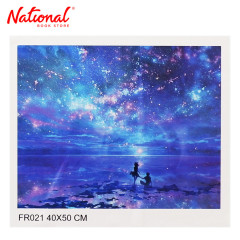Skylar Paint By Numbers FR021 Framed 40x50cm Starry Sky - Arts & Crafts