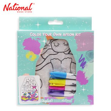 Skylar Diy Apron Kit AP-004 with Color Pen Mermaid - Arts & Crafts Supplies