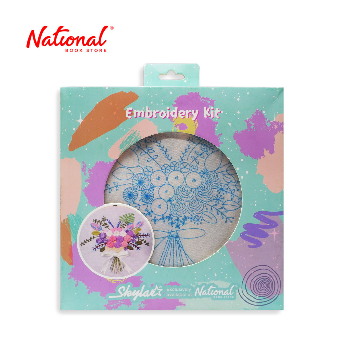 Skylar Embroidery Kit ED074 Flower Bouquet 20cm - Arts & Crafts Supplies