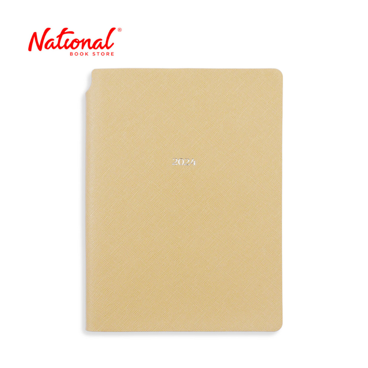 Victoria 2024 Weekly Planner 14x20.5cm 80 Sheets Beige Soft Cover - Calendars & Planners