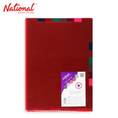 Snopake Folder L Type 15700 A4 with Tab & Pocket Fusion (assorted colors) - School & Office Supplies