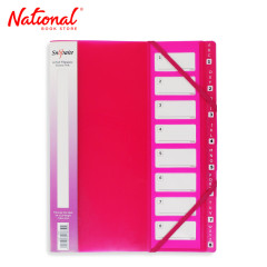 Snopake Folder Plastic 14965 A4 with Tab & Garter On Both Side Electra (assorted colors)